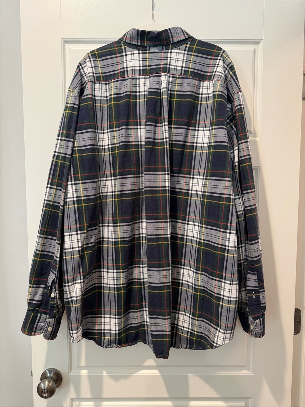 Ralph Lauren 3X Navy Plaid Button Down Shirt - Picture 5 of 7